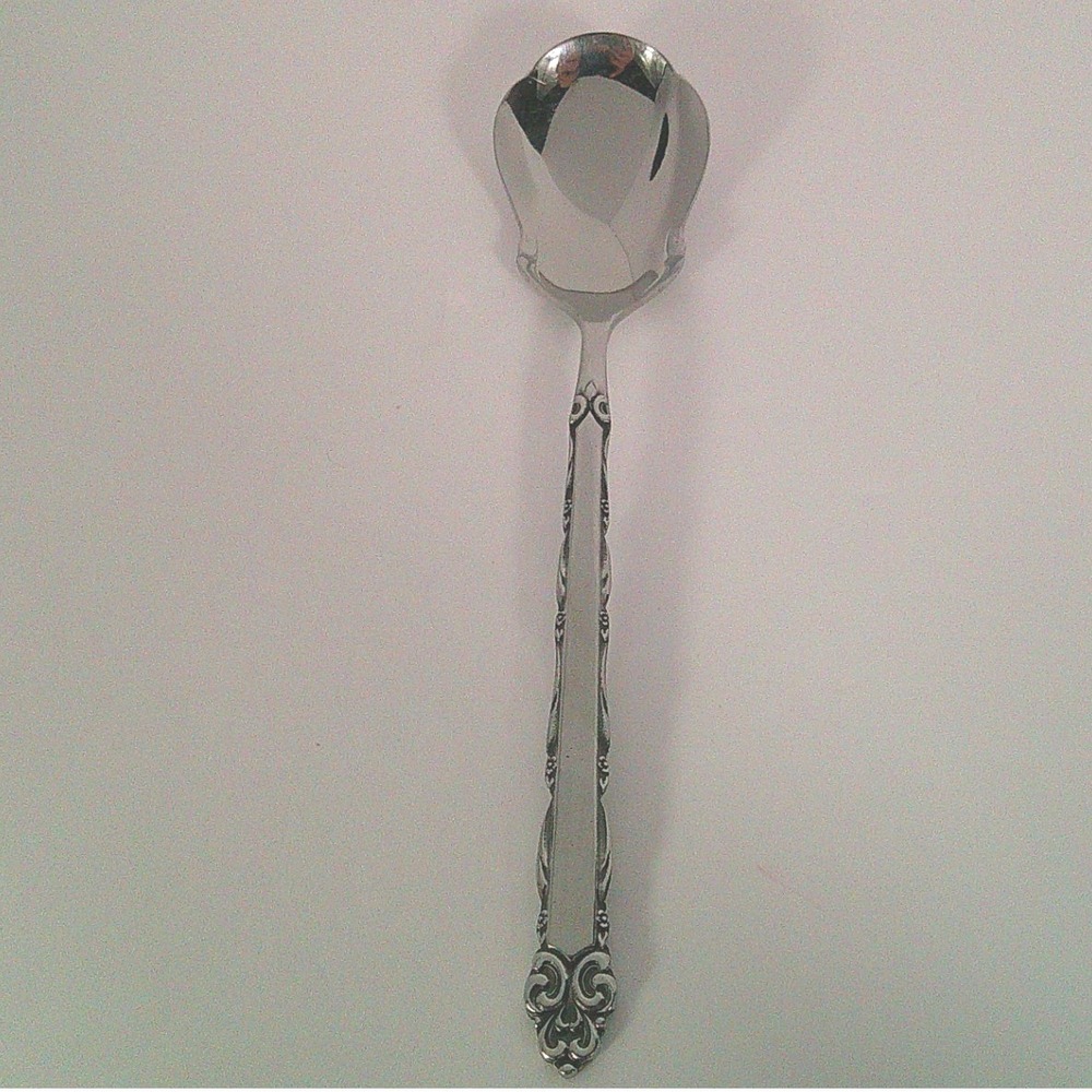 EKCO Eterna "Mary Ellen" Sugar Spoon – 6" – Japan – Stainless‎ Steel – Vintage